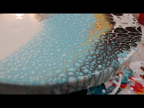#41 Swipe Acrylic Pour | Fluid Art | Pouring Paint Magic