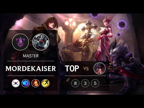 Mordekaiser Top vs Akali - KR Master Patch 9.6