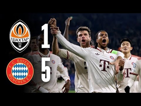 bayern munich vs shakhtar Donetsk👀5-1⚽full match highlights 😱