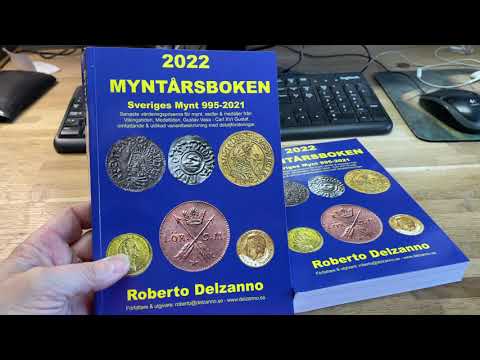 MYNTÅRSBOKEN 2022 - MYNT - SEDLAR - MEDALJER - 995-2021 - FÄRG - NOMINERAD TILL BÄSTA BOK