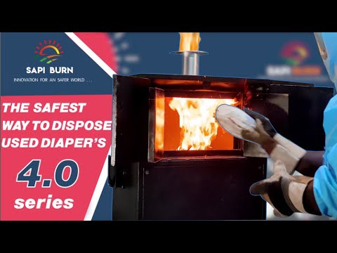 Diaper and Sanitary Napkin Burning Machine