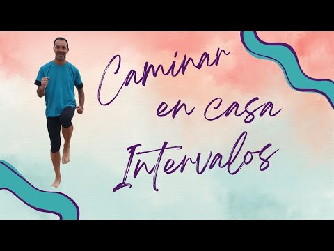 Caminar en casa en intervalos de alta intensidad para principiantes