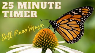 25-Minute Soft Music Butterfly Timer: Stay Focused and Productive During Your Precious Moments