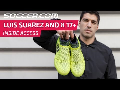 Luis Suárez and his new adidas X 17+