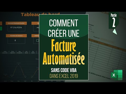 Comment créer une facture automatisée de A à Z dans Excel 2019 sans Code Partie 1