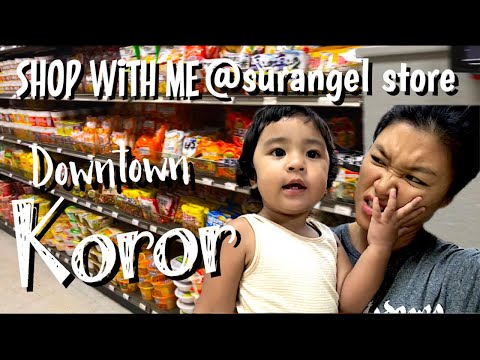 Compras de supermercado no centro de Koror Palau