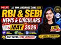 MAY 2026 RBI SEBI News Monthly Current Affairs Marathons Series By Sheetal Mam Rbiassistant