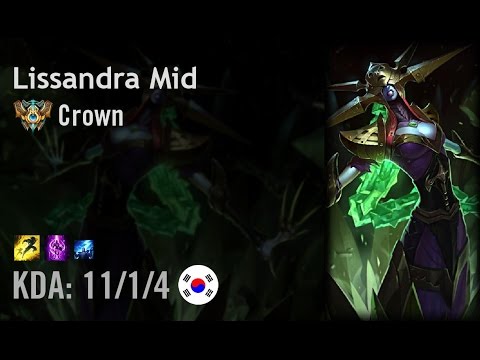 Lissandra Mid vs Fizz - Crown - KR Challenger Patch 6.8
