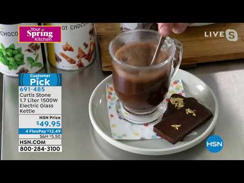 Curtis Stone 1.7 Liter 1500W Electric Glass Kettle