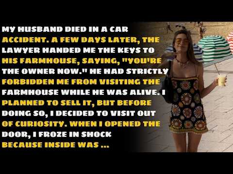 After my husband's funeral, I visited his forbidden farmhouse—what I saw there completely froze me..