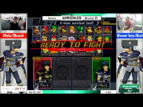 Unrivaled 6 Melee - Walmart Shoes (Marth) vs Mrlz (Black) - Winners Semis