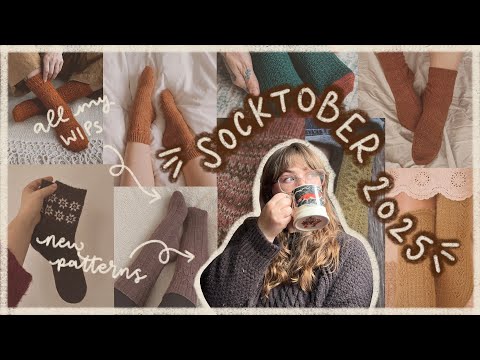 Socktober 2025! Cosiest autumn sock knitting patterns + my favourite handmade socks & all my WIPs!