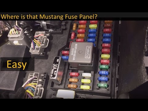 Fuse Box Locations on the 2005 to 2014 Ford Mustang