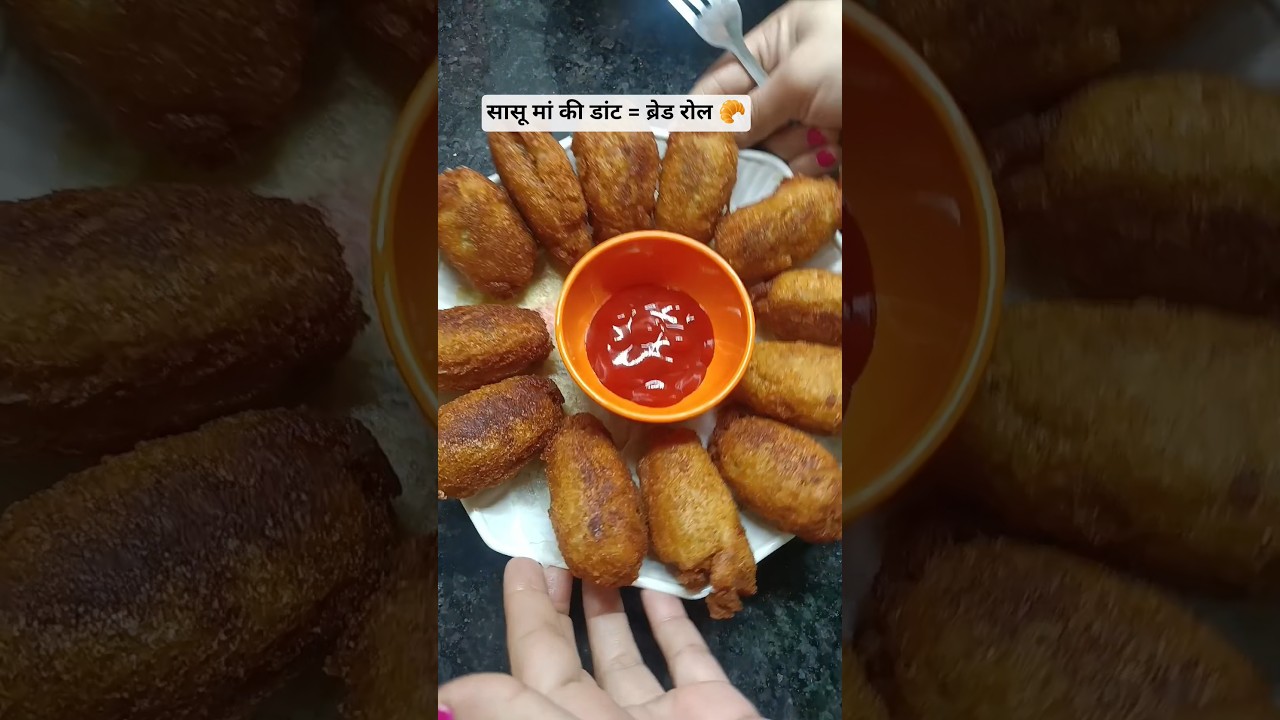 crispy bread roll recipe #shorts #ytshort #trending