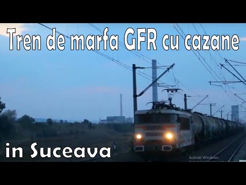Tren de marfa GFR trece pe la CET Suceava - 16.09.2016