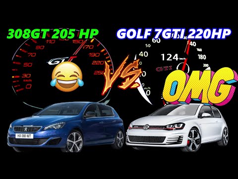 💰 $50K Money & E-Commerce Hot Hatch Battle! Peugeot 308 GT 205 HP vs. Volkswagen Golf 7 GTI 220 HP