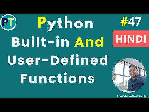 Python Tutorial Python Inbuilt User Defined Functions With Examples Hindi
