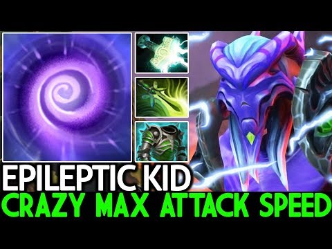 EPILEPTIC KID [Faceless Void] Crazy Max Attack Speed Top Pro Carry 7.22 Dota 2