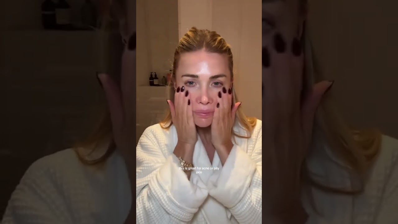 My Nighttime Skincare Routine for Glowy Glass Skin #shorts