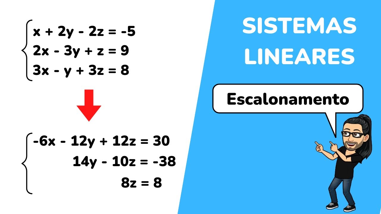 SISTEMAS LINEARES - ESCALONAMENTO
