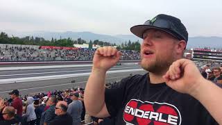 NHRA ROBERT HIGHT CRASHES AND WALKS AWAY 11/12/17