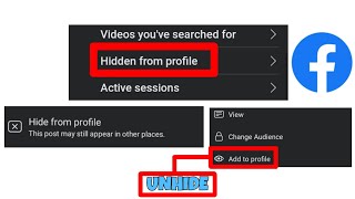 How to HIDE/UNHIDE posts from FACEBOOK TIMELINE 2022 | Andrea