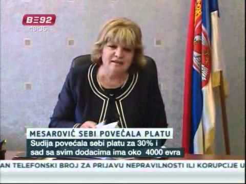 Mesarovićeva sebi povećala platu