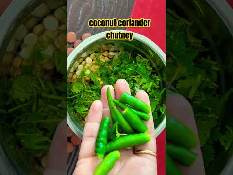 Coconut coriander chutney #tastyrecipes #breakfast #dosa #5minrecipe #cooking #earlymornings