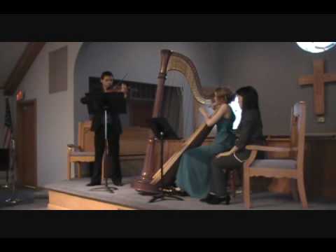 20100427 6 A St.Pierre (Harp) - J Sanderson (Violin) - Ravel  Piece en forme de Habanera.wmv