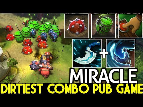 Miracle- [Techies] Dirtitest Combo in Pub Game Insane Plays 7.21 Dota 2