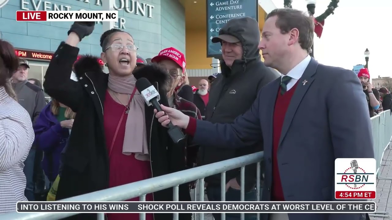 WATCH: The American People are Passionate as they Wait for the Rocky Mount Trump Rally - 12/19/25