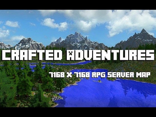Crafted Adventures 7k x 7k Custom RPG Server Map Minecraft Map