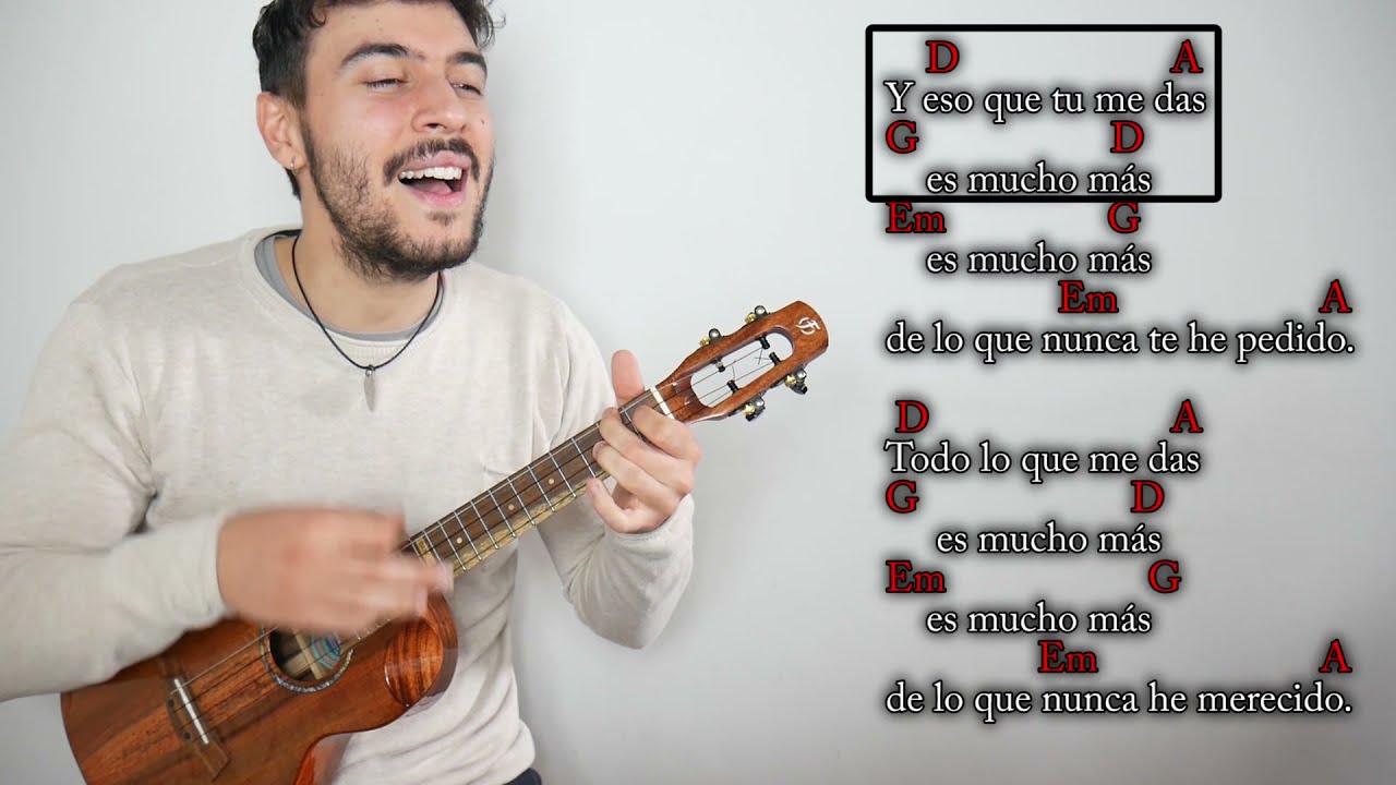 【Tutorial Ukelele】 Como tocar ESO QUE TU ME DAS de Pau Donés / Jarabe de Palo
