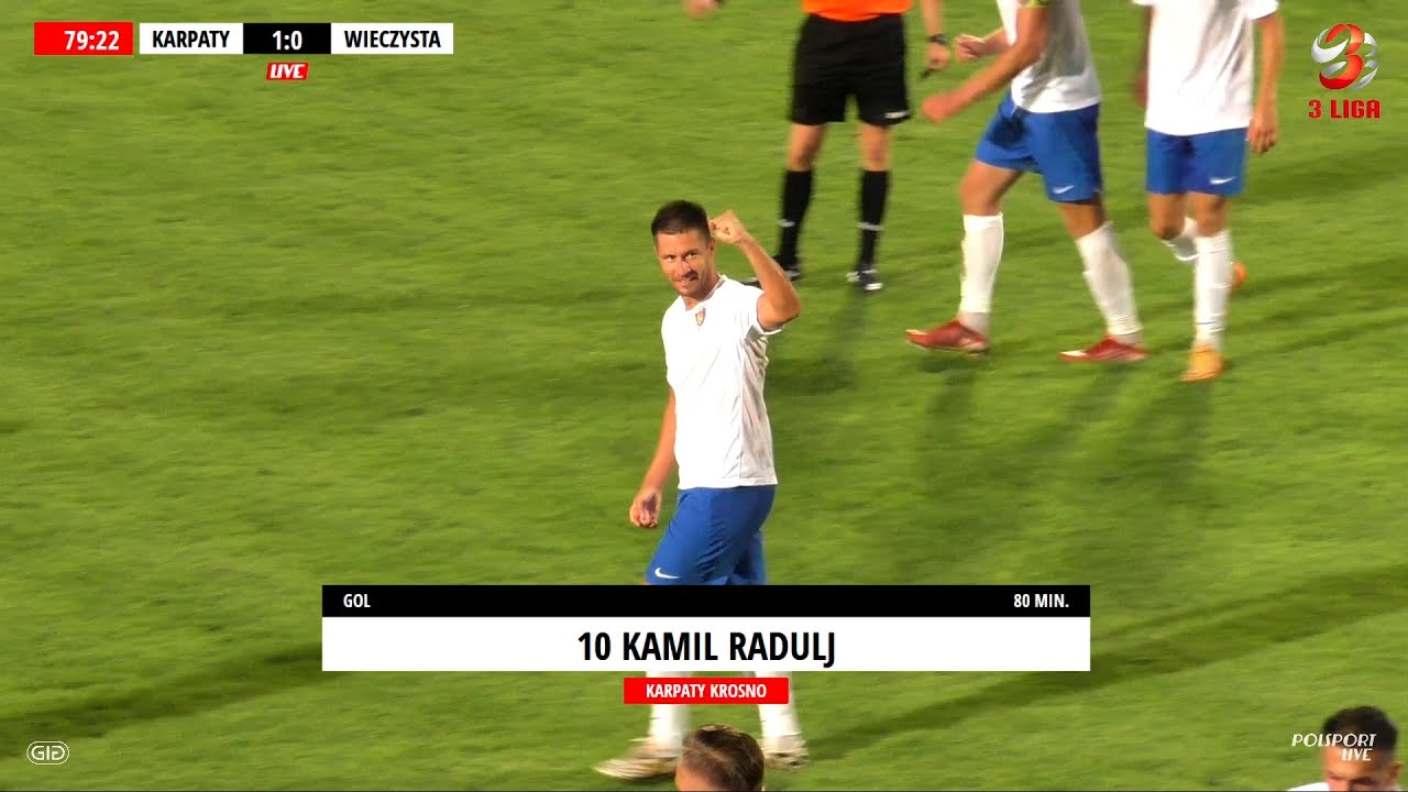 WIDEO: Karpaty Krosno - Wieczysta Kraków 1-0 [BRAMKA]