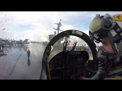 Navy Flight Deck Operations from Cockpit of F/A-18 - Original Unedited Audio