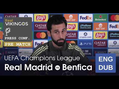 Real Madrid vs Benfica - English Dub UCL Playoffs Pre-Match Press Conference Alvaro Arbeloa 2026