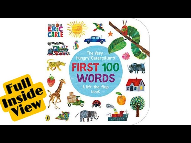 Vídeo relacionado con The Very Hungry Caterpillar's First 100 Words: An early-learning lift-the-flap board book for toddlers