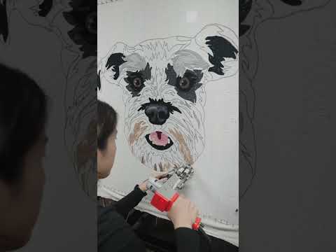 Tufting Someone's Dog into a Rug