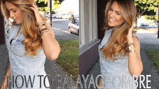 how to balayage ombre step by step