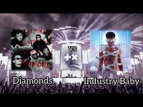 Industry Baby vs Diamonds - Martin Garrix, Julian Jordan, Lil Nas X  (Nicky Romero Mashup)