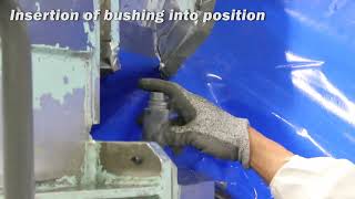 Insertion of Cryogenically Chilled Interference Fit Bushing