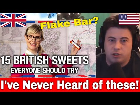 American Reacts 15 British Sweets Everyone Should Try - Anglophenia Ep 22