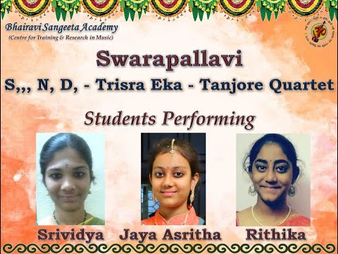 Bhairavi Raga Vaibhavam - Part - 2 - Swarapallavi - Trisra Eka - Tanjore Quartette