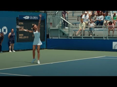 Tashi Duncan tennis match scene in Challengers ( 2024 )
