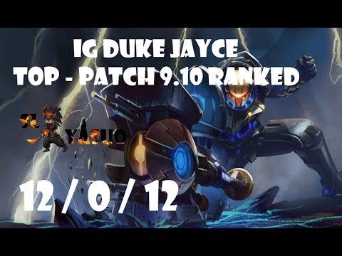 League of Legends | IG Duke JAYCE Highlights | Top - Patch 9.10 Ranked