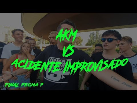 AKM VS ACCIDENTE IMPROVISADO FINAL FECHA 7 MIRAELBUENRAP TEMPORADA 3 (3/8/2019)