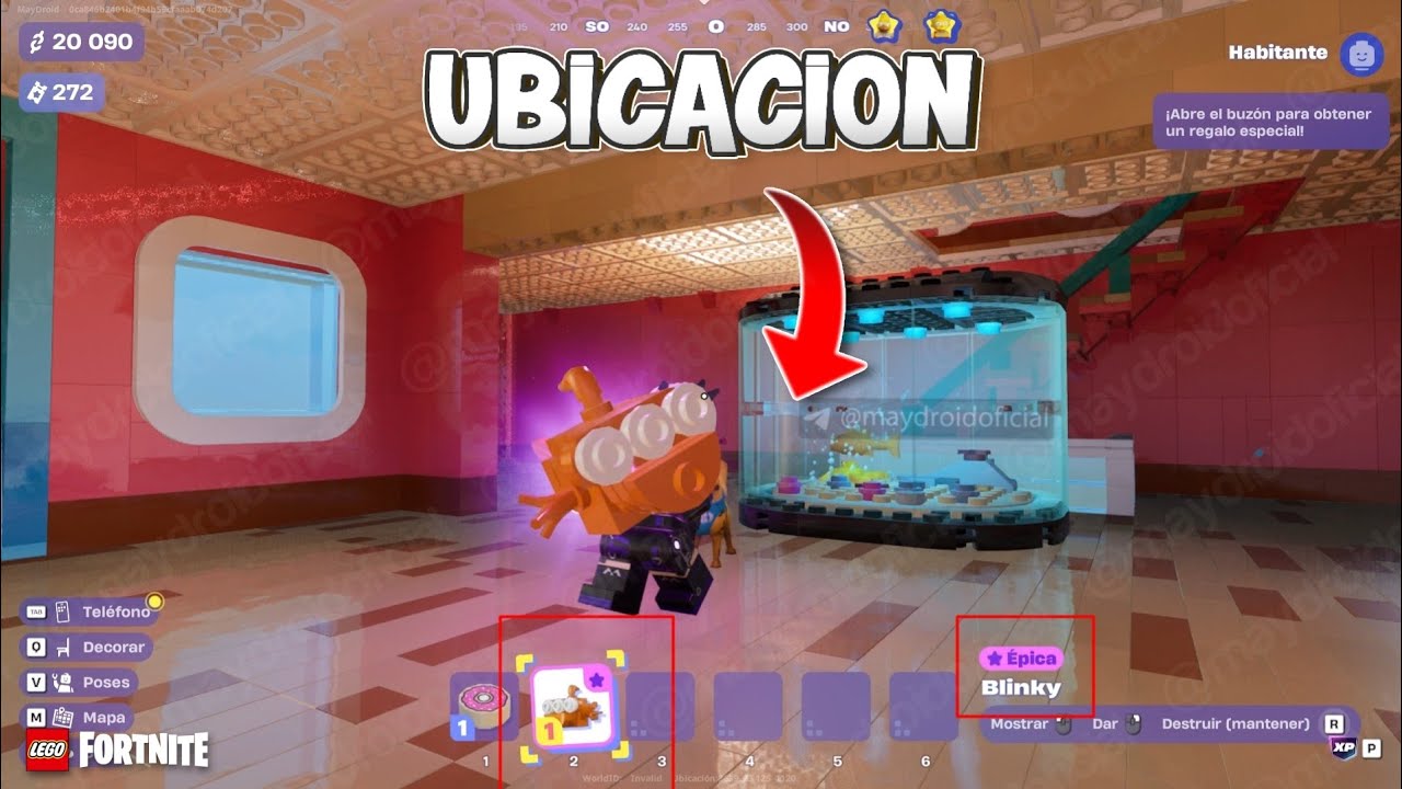 CÓMO CONSEGUIR el PEZ BLINKY en LEGO FORTNITE RÁPIDO y FÁCIL (Guía Misiones EVENTO SIMPSON)