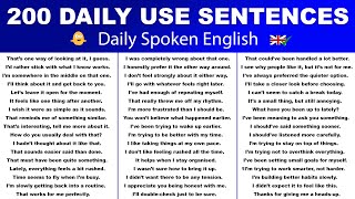 200 Daily Use Sentences in English | Daily Spoken English | Speaking Practice