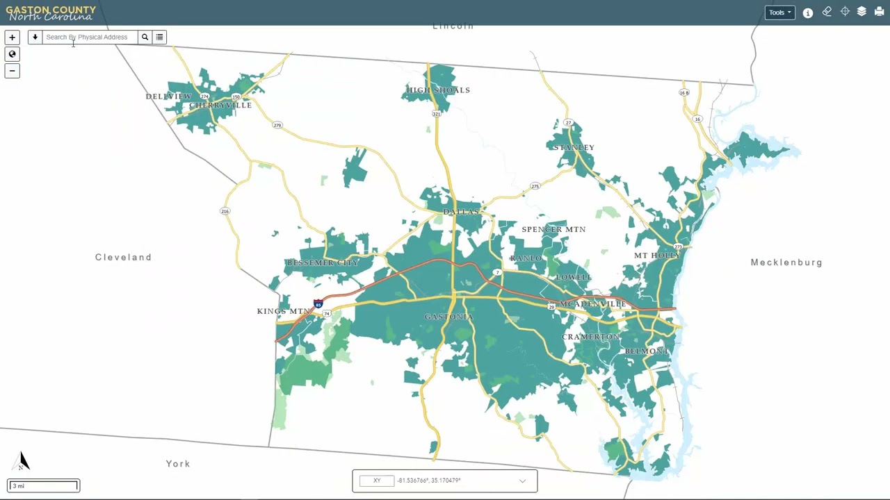 GIS Mapping Application - Searching