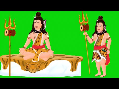 महादेव कार्टून कैरेक्टर ग्रीन स्क्रीन|Mahadev cartoon character green screen|Shiv Shankar,